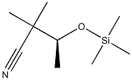 (3S)-2,2-Dimethyl-3-(trimethylsilyloxy)butanenitrile Structure