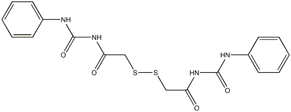 1,1'-(Dithiobismethylenebiscarbonyl)bis[3-phenylurea] Struktur