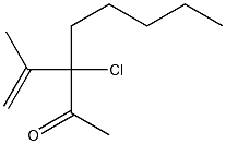 3-Chloro-3-(1-methylethenyl)octan-2-one