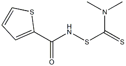 N-[(Dimethylamino)(thiocarbonyl)thio]-2-thiophenecarboxamide,,结构式