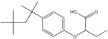 2-[4-(1,1,3,3-Tetramethylbutyl)phenoxy]butyric acid Structure