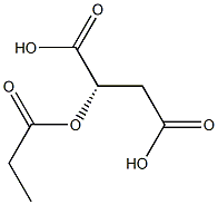 [S,(-)]-2-(Propionyloxy)succinic acid Structure