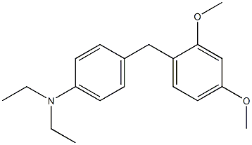 N,N-Diethyl-4-(2,4-dimethoxybenzyl)aniline,,结构式