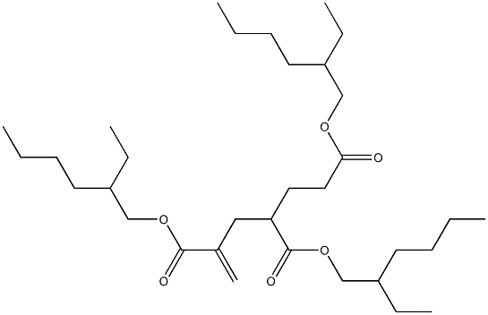 1-Hexene-2,4,6-tricarboxylic acid tris(2-ethylhexyl) ester Structure