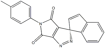 (1R)-5'-(4-Methylphenyl)spiro[1H-indene-1,3'-[5H]pyrrolo[3,4-c]pyrazole]-4',6'-dione Structure