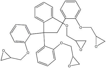 1,1,1,2-Tetrakis(2-glycidyloxyphenyl)ethane 结构式