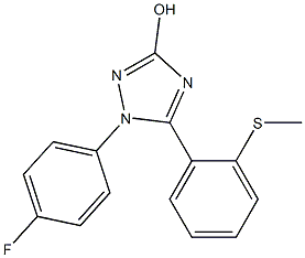 1-(4-Fluorophenyl)-5-(2-methylthiophenyl)-1H-1,2,4-triazol-3-ol Structure