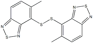 4,4'-Dithiobis(5-methyl-2,1,3-benzothiadiazole) Struktur