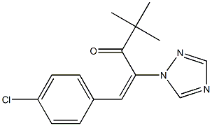 (E)-1-(4-Chlorophenyl)-2-(1H-1,2,4-triazol-1-yl)-4,4-dimethyl-1-penten-3-one|