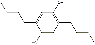 2,5-ジブチルヒドロキノン 化学構造式