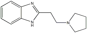 2-[2-(1-Pyrrolidinyl)ethyl]-1H-benzimidazole Structure