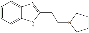 2-[2-(1-Pyrrolidinyl)ethyl]-1H-benzimidazole 结构式