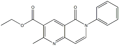 6-(Phenyl)-2-methyl-5-oxo-5,6-dihydro-1,6-naphthyridine-3-carboxylic acid ethyl ester,,结构式