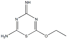 2-Amino-6-ethoxy-4H-1,3,5-thiadiazin-4-imine 结构式