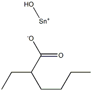 2-Ethylhexanoic acid hydroxytin(II) salt Struktur