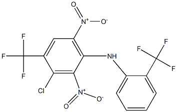 3-Chloro-4-trifluoromethyl-2,6-dinitro-N-[2-trifluoromethylphenyl]benzenamine