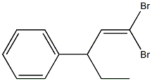 1,1-Dibromo-3-phenyl-1-pentene Structure