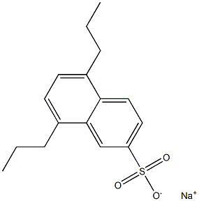 5,8-Dipropyl-2-naphthalenesulfonic acid sodium salt Structure