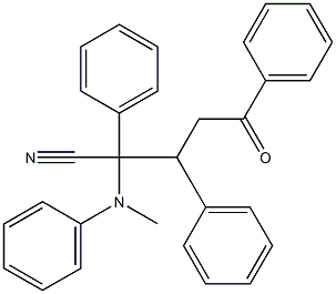 2,3,5-Triphenyl-2-(N-methylphenylamino)-5-oxovaleronitrile