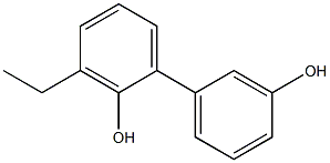 3-Ethyl-1,1'-biphenyl-2,3'-diol Struktur