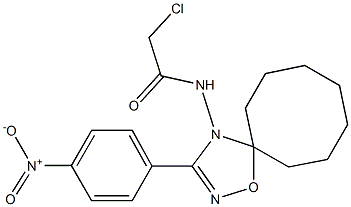 2-Chloro-N-[3-(4-nitrophenyl)-5,5-heptamethylene-1,2,4-oxadiazol-4(5H)-yl]acetamide|