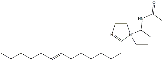 1-[1-(Acetylamino)ethyl]-1-ethyl-2-(7-tridecenyl)-2-imidazoline-1-ium,,结构式