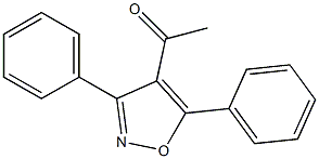 3,5-Diphenyl-4-acetylisoxazole Structure