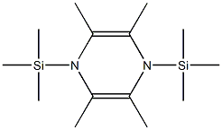 2,3,5,6-Tetramethyl-1,4-bis(trimethylsilyl)-1,4-dihydropyrazine 结构式