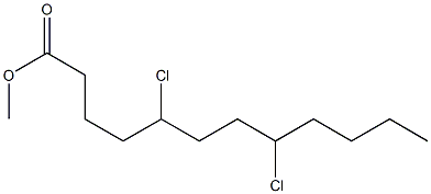 5,8-Dichlorolauric acid methyl ester Structure