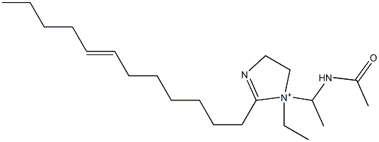 1-[1-(Acetylamino)ethyl]-2-(7-dodecenyl)-1-ethyl-2-imidazoline-1-ium 结构式