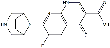  6-Fluoro-1,4-dihydro-4-oxo-7-(3,8-diazabicyclo[3.2.1]octan-8-yl)-1,8-naphthyridine-3-carboxylic acid