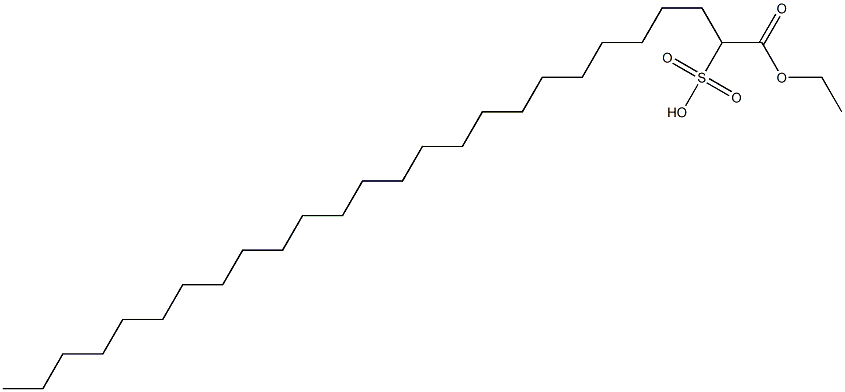 1-Ethoxycarbonyl-1-pentacosanesulfonic acid 结构式