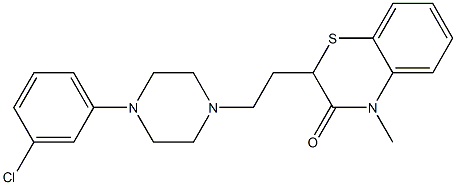  2-[2-[4-(3-Chlorophenyl)piperazin-1-yl]ethyl]-4-methyl-2H-1,4-benzothiazin-3(4H)-one