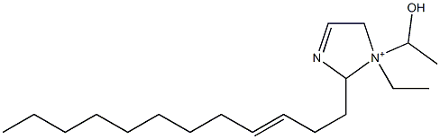 2-(3-Dodecenyl)-1-ethyl-1-(1-hydroxyethyl)-3-imidazoline-1-ium,,结构式