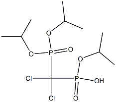 Dichloro[bis(isopropyloxy)phosphinyl]methylphosphonic acid hydrogen isopropyl ester Structure