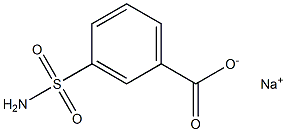 m-Sulfamoylbenzoic acid sodium salt,,结构式