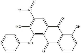 1-Anilino-2,5-dihydroxy-3-nitroanthraquinone