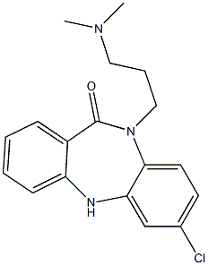 10,11-Dihydro-7-chloro-10-[3-(dimethylamino)propyl]-5H-dibenzo[b,e][1,4]diazepin-11-one Structure