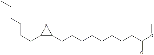 10,11-Epithioheptadecanoic acid methyl ester Structure