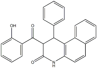 1-(Phenyl)-1,2-dihydro-2-(2-hydroxybenzoyl)benzo[f]quinolin-3(4H)-one Struktur