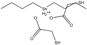 Bis(mercaptoacetic acid)dibutyltin(IV) salt Structure
