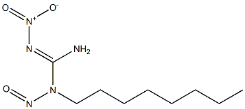 2-Nitro-1-nitroso-1-octylguanidine,,结构式