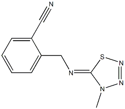 2-[[(4,5-Dihydro-4-methyl-1,2,3,4-thiatriazol)-5-ylidene]aminomethyl]benzonitrile