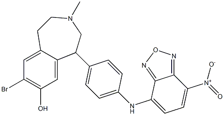 8-Bromo-2,3,4,5-tetrahydro-5-[4-(7-nitro-2,1,3-benzoxadiazol-4-ylamino)phenyl]-3-methyl-1H-3-benzazepin-7-ol