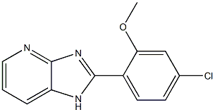 2-(2-Methoxy-4-chlorophenyl)-1H-imidazo[4,5-b]pyridine Struktur