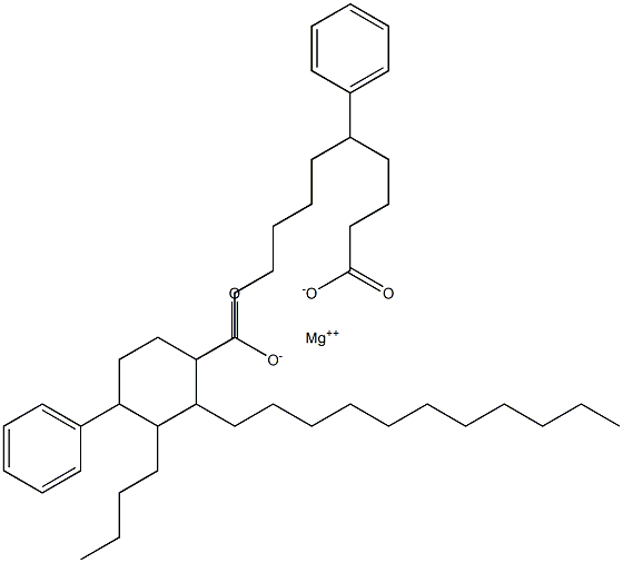 Bis(5-phenylstearic acid)magnesium salt,,结构式