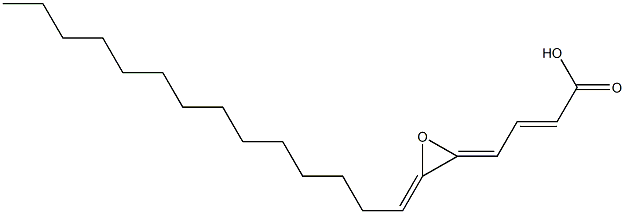 5,6-trans-Epoxyeicosatrienoic acid Structure
