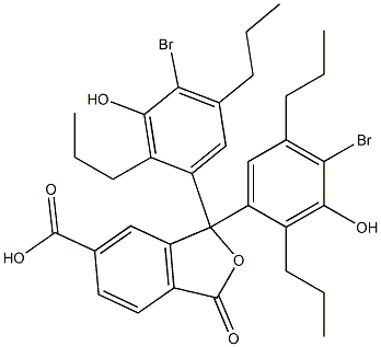 1,1-Bis(4-bromo-3-hydroxy-2,5-dipropylphenyl)-1,3-dihydro-3-oxoisobenzofuran-6-carboxylic acid