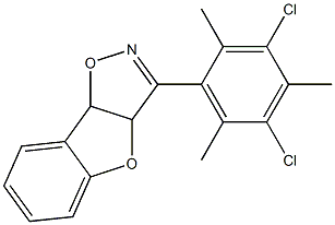 3-(3,5-Dichloro-2,4,6-trimethylphenyl)-3a,8b-dihydrobenzofuro[2,3-d]isoxazole Structure