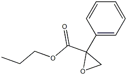 2-Phenyloxirane-2-carboxylic acid propyl ester Struktur